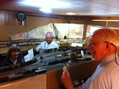 The yardmaster at work during Allen's op session